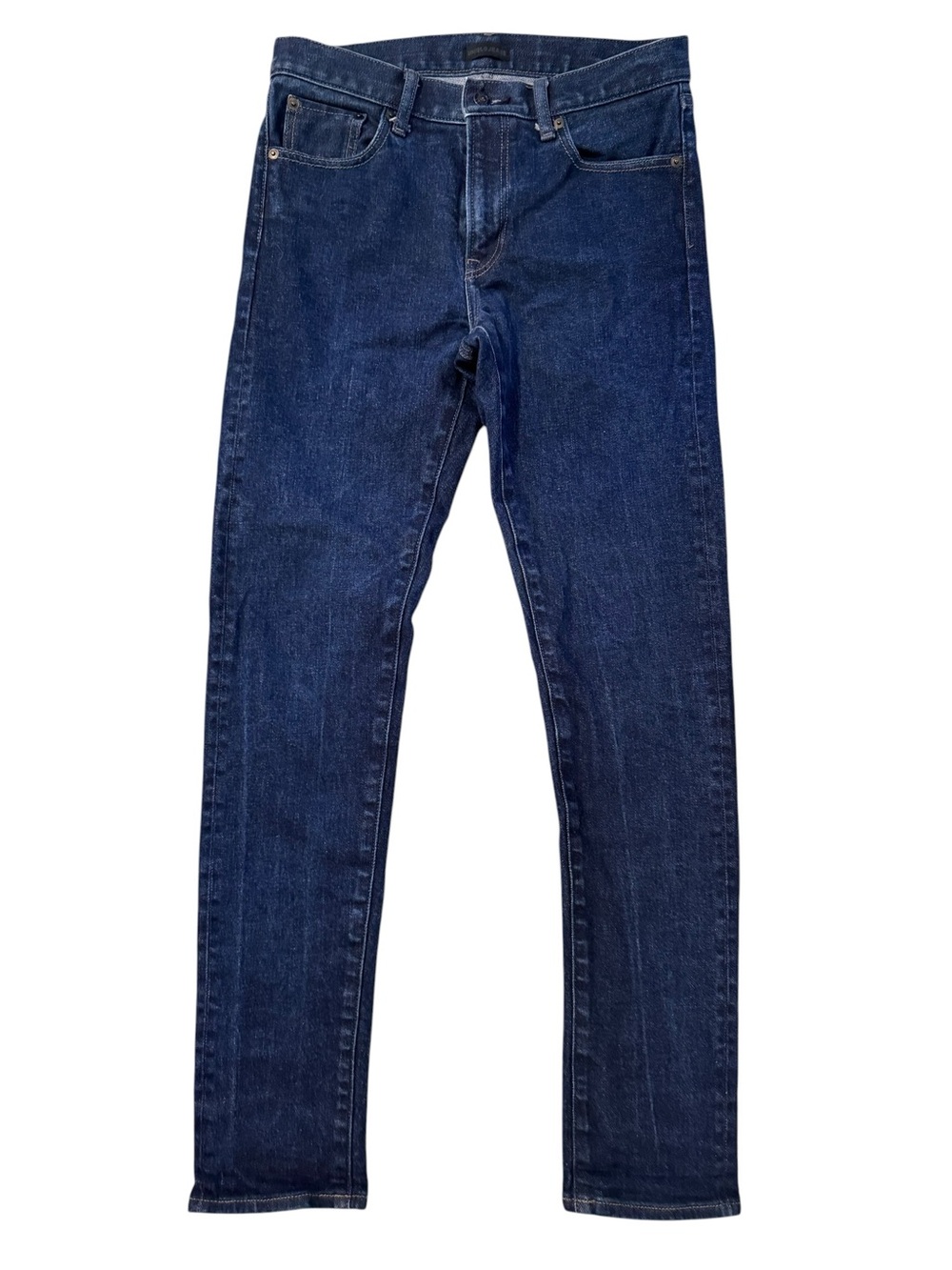 Uniqlo Kaihara Japanese Selvedge Denim Jeans Size 30x32 Slim Straight Dark Wash